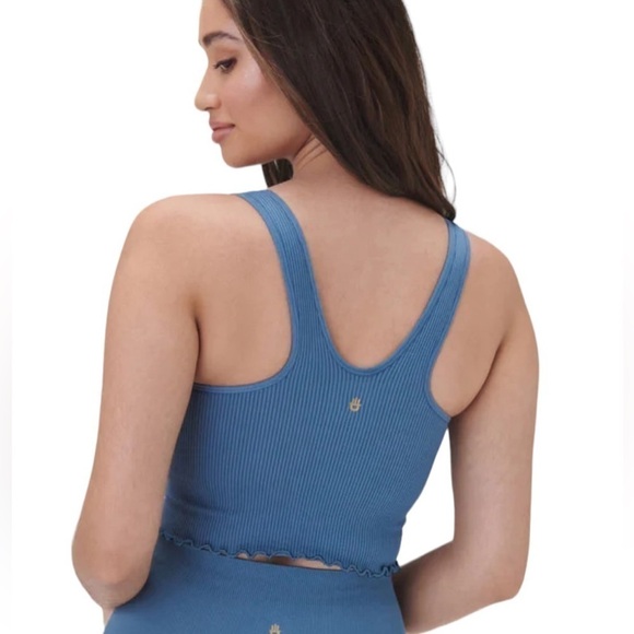 SPIRITUAL GANGSTER Seamless Top Crop Bra, light Blue, size M/L - Picture 10 of 15